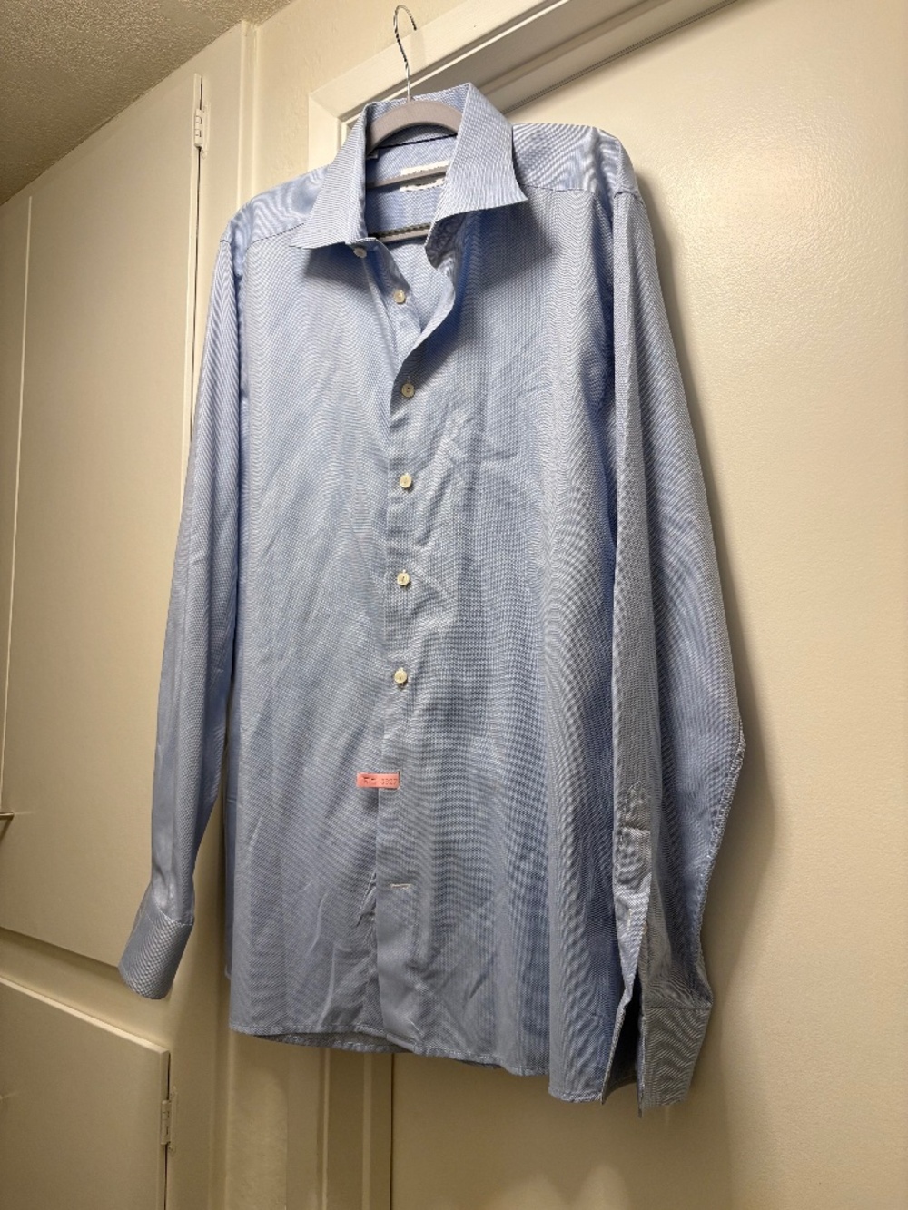 Eton blue dress shirt - size 17 1/2 (roughly size XL)